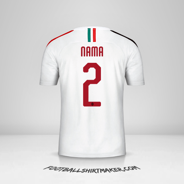 Jersey AC Milan 2019/20 Alternatif -  nama - 2