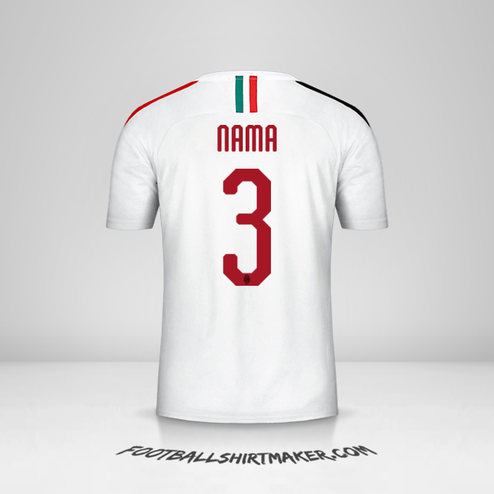Jersey AC Milan 2019/20 Alternatif -  nama - 3