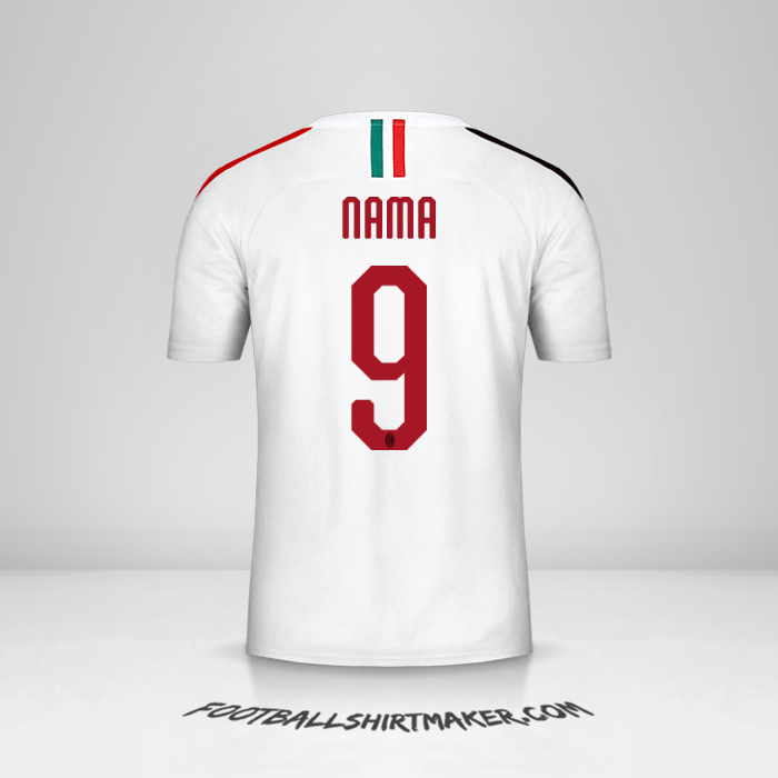 Jersey AC Milan 2019/20 Alternatif -  nama - 9