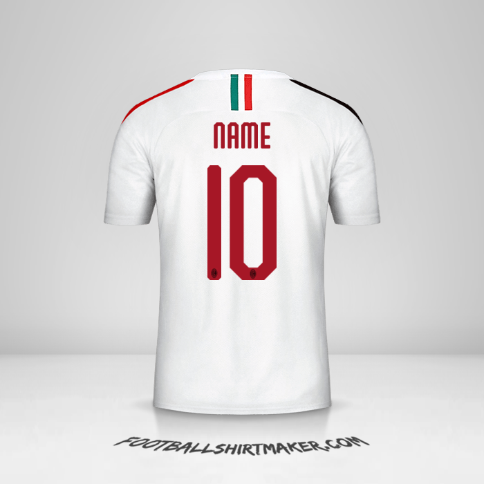 Jersey AC Milan 2019/20 Away -  name - 10