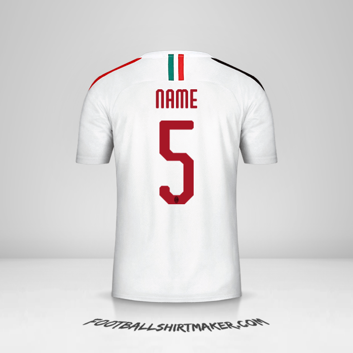 Trikot AC Milan 2019/20 Auswärts -  name - 5