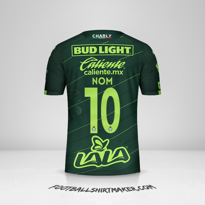 Maillot Santos Laguna 2019/20 Extérieur -  nom - 10