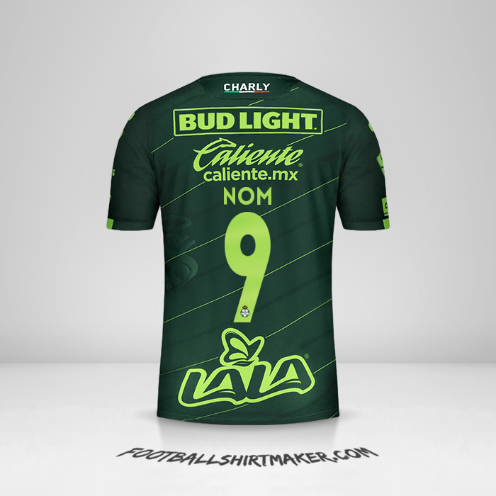 Maillot Santos Laguna 2019/20 Extérieur -  nom - 9