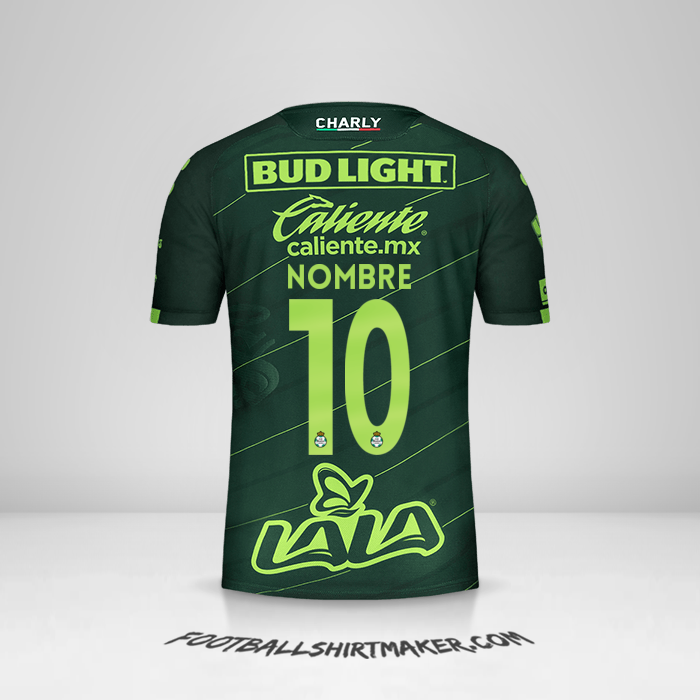 Jersey Santos Laguna 2019/20 Visita -  nombre - 10