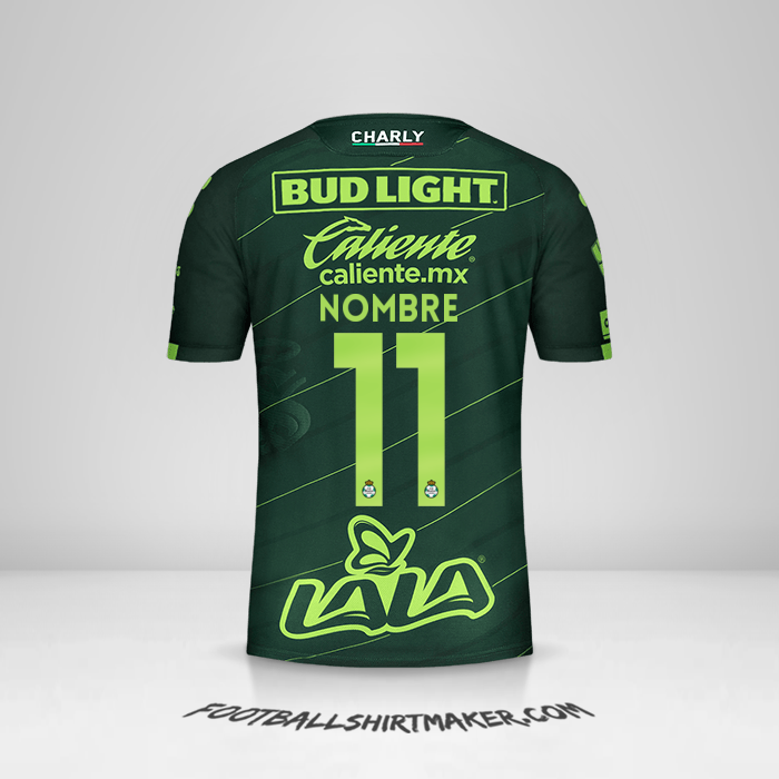 Camiseta Santos Laguna 2019/20 Visita -  nombre - 11