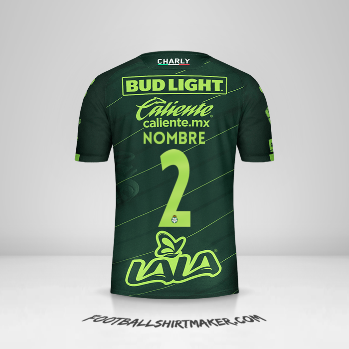 Jersey Santos Laguna 2019/20 Visita -  nombre - 2