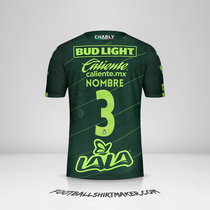 Camiseta Santos Laguna 2019/20 Visita -  nombre - 3