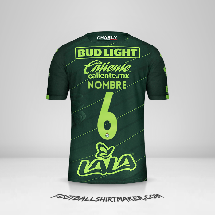 Jersey Santos Laguna 2019/20 Visita -  nombre - 6