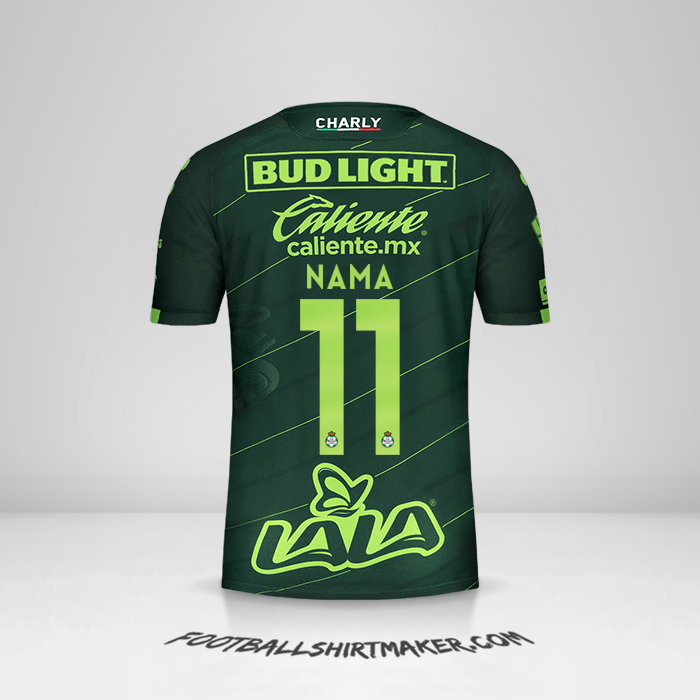 Jersey Santos Laguna 2019/20 Alternatif -  nama - 11