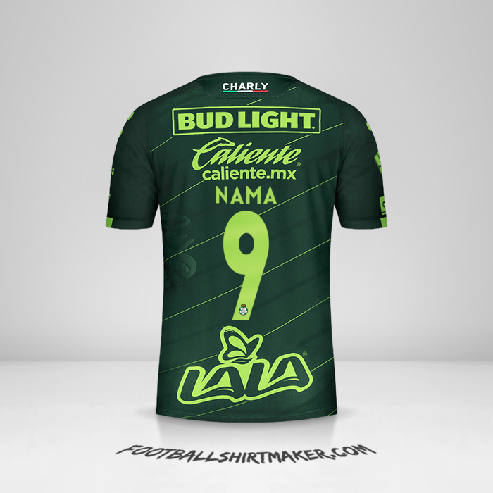Jersey Santos Laguna 2019/20 Alternatif -  nama - 9