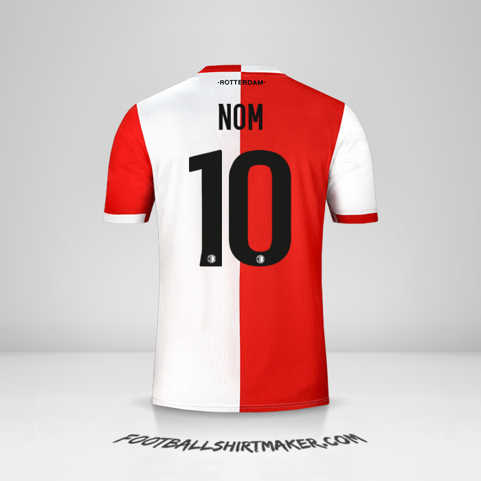 Maillot Feyenoord Rotterdam 2019/20 -  nom - 10
