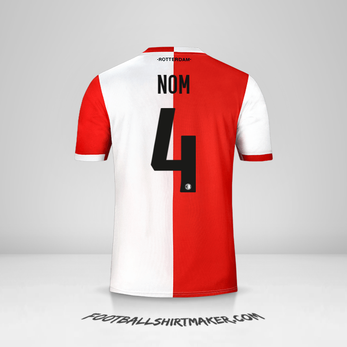 Maillot Feyenoord Rotterdam 2019/20 -  nom - 4