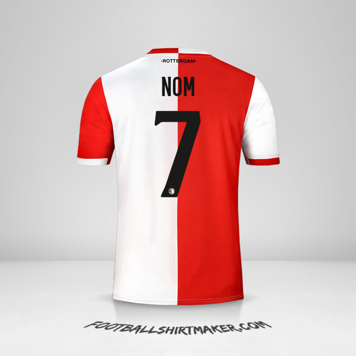 Maillot Feyenoord Rotterdam 2019/20 -  nom - 7