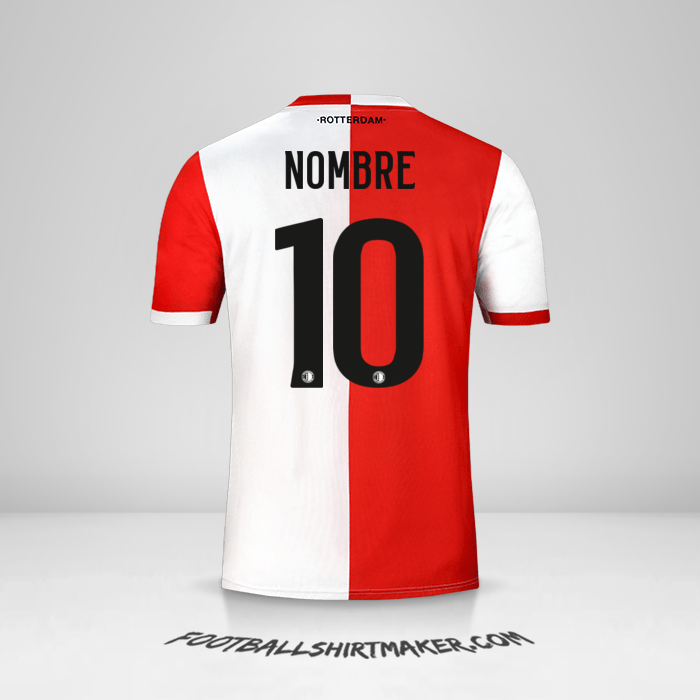 Jersey Feyenoord Rotterdam 2019/20 -  nombre - 10