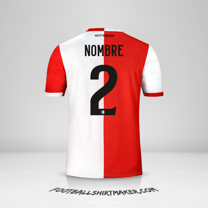 Camiseta Feyenoord Rotterdam 2019/20 -  nombre - 2