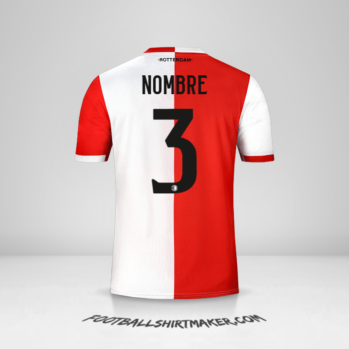 Jersey Feyenoord Rotterdam 2019/20 -  nombre - 3