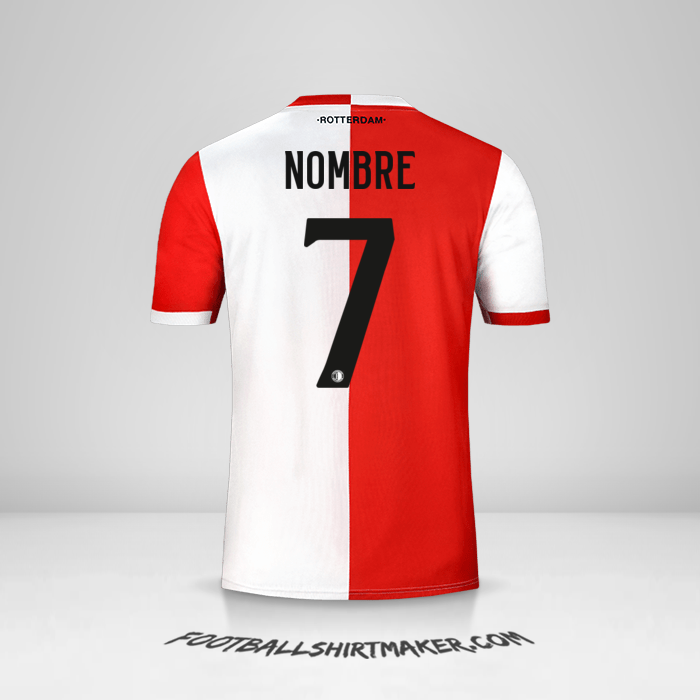 Camiseta Feyenoord Rotterdam 2019/20 -  nombre - 7
