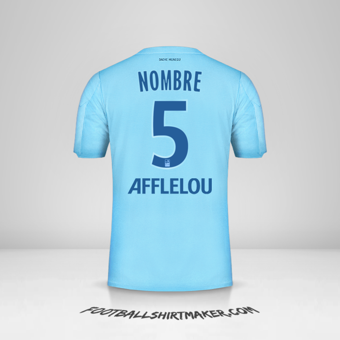 Jersey As Monaco 2019/20 Tercera -  nombre - 5