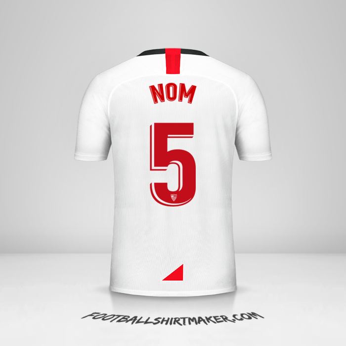 Maillot Sevilla FC 2019/2020 -  nom - 5