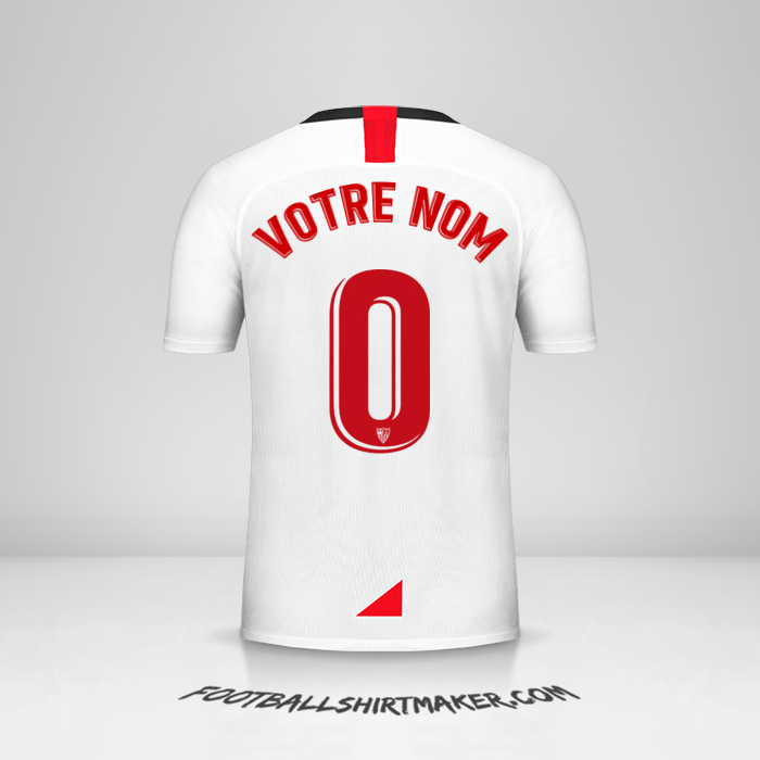 Maillot Sevilla FC 2019/2020 -  votre nom - 0