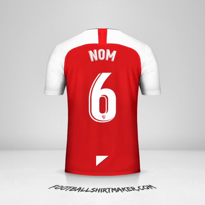 Maillot Sevilla FC 2019/2020 Extérieur -  nom - 6