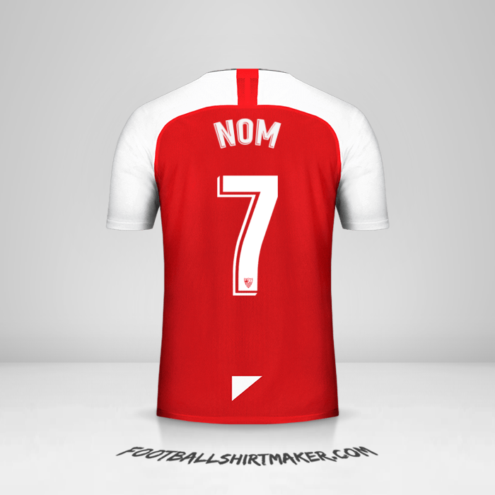 Maillot Sevilla FC 2019/2020 Extérieur -  nom - 7
