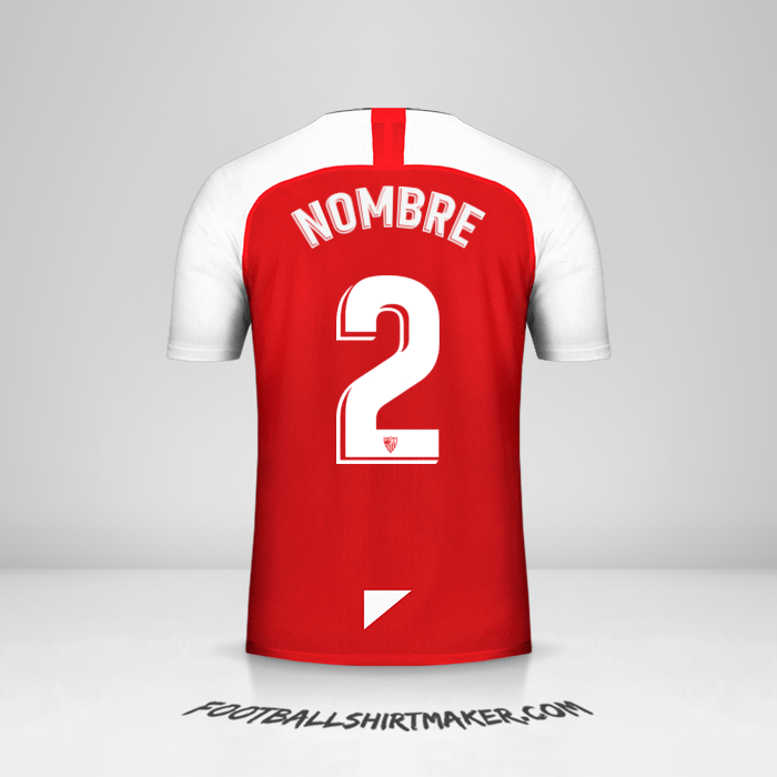 Jersey Sevilla FC 2019/2020 Visita -  nombre - 2