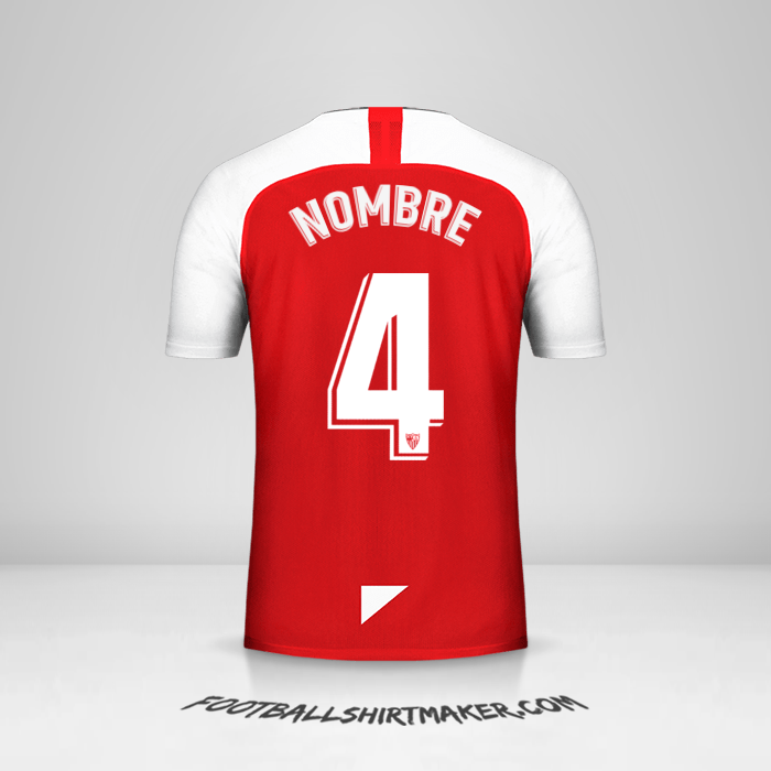 Camiseta Sevilla FC 2019/2020 Visita -  nombre - 4