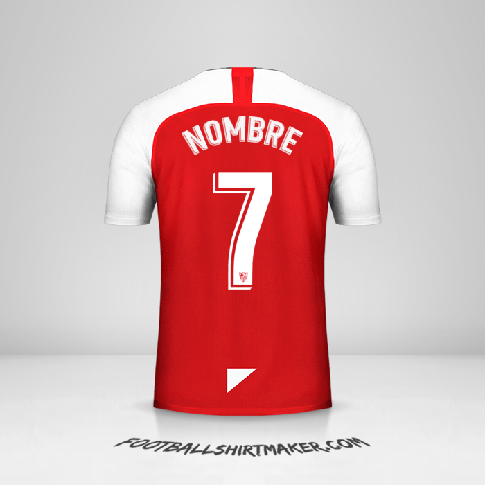 Camiseta Sevilla FC 2019/2020 Visita -  nombre - 7