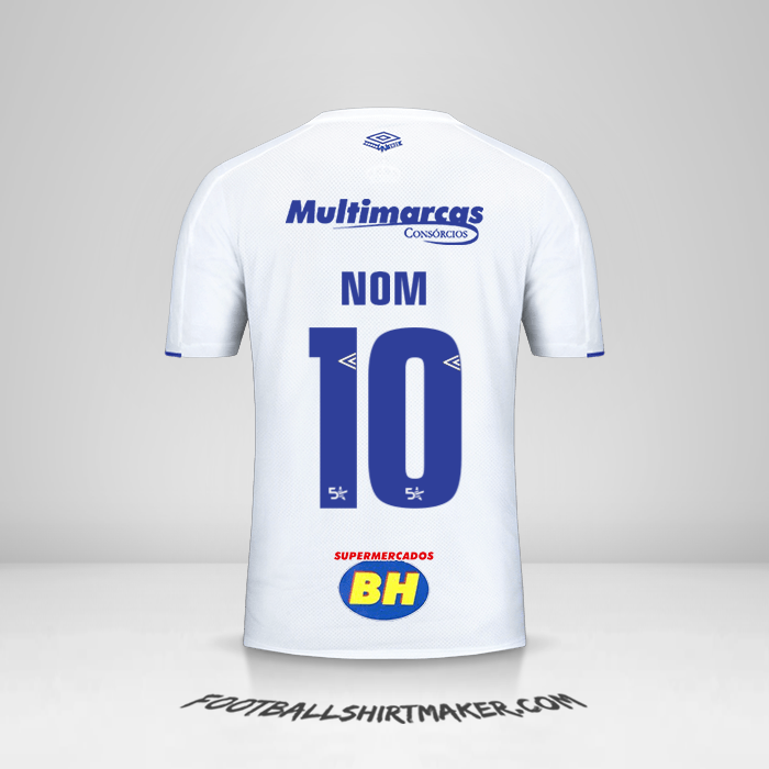 Maillot Cruzeiro 2019/20 Extérieur -  nom - 10