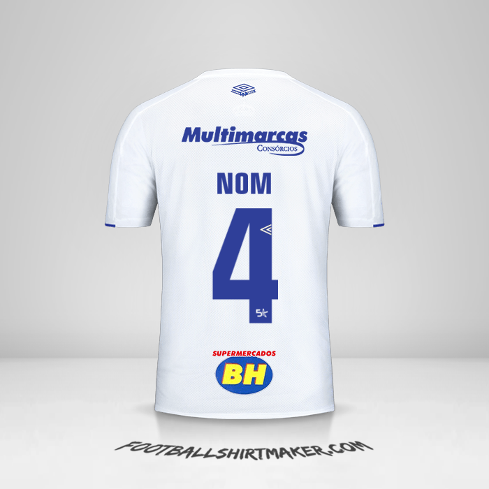 Maillot Cruzeiro 2019/20 Extérieur -  nom - 4