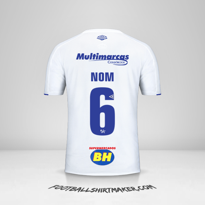 Maillot Cruzeiro 2019/20 Extérieur -  nom - 6