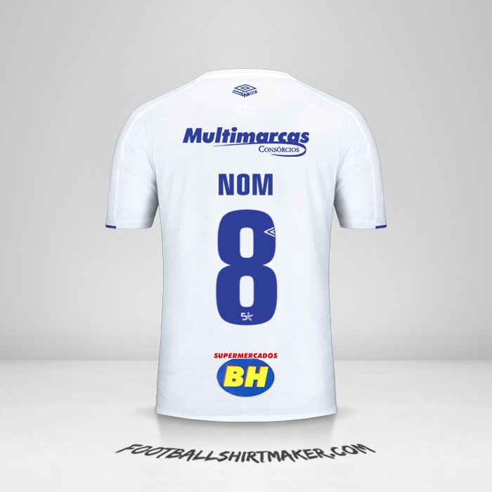 Maillot Cruzeiro 2019/20 Extérieur -  nom - 8