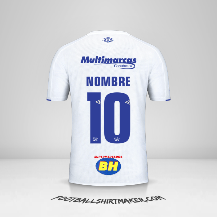 Camiseta Cruzeiro 2019/20 Visita -  nombre - 10