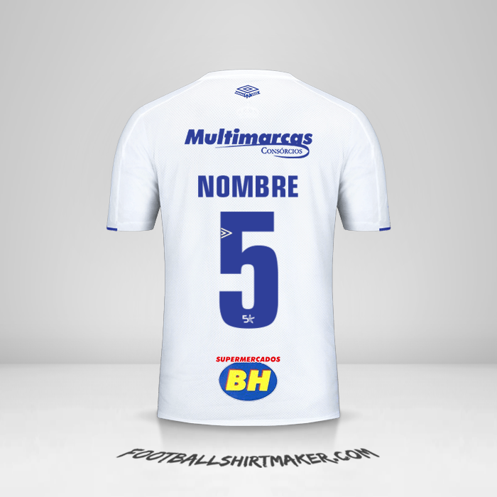 Jersey Cruzeiro 2019/20 Visita -  nombre - 5