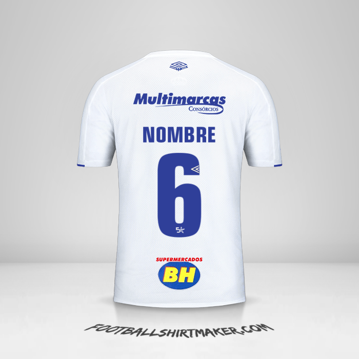Jersey Cruzeiro 2019/20 Visita -  nombre - 6