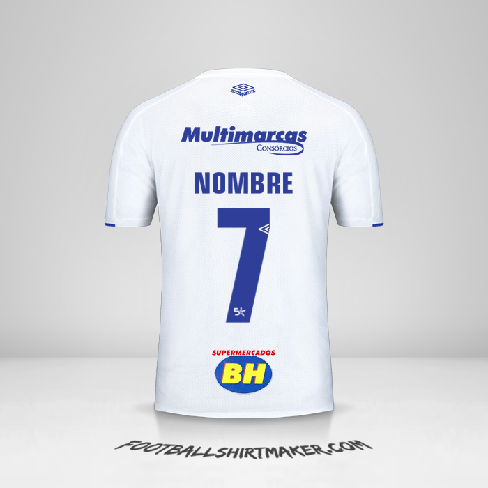 Jersey Cruzeiro 2019/20 Visita -  nombre - 7
