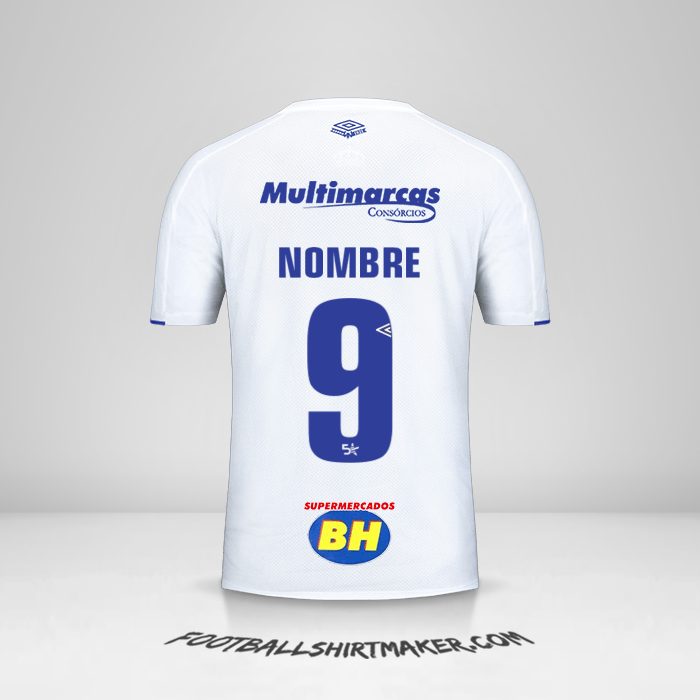 Jersey Cruzeiro 2019/20 Visita -  nombre - 9
