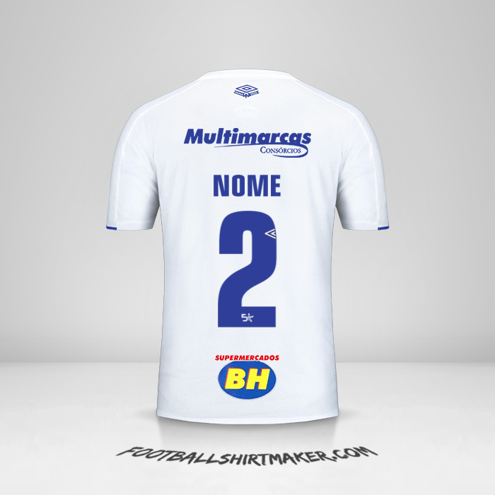 Camisa Cruzeiro 2019/20 Alternativa -  nome - 2
