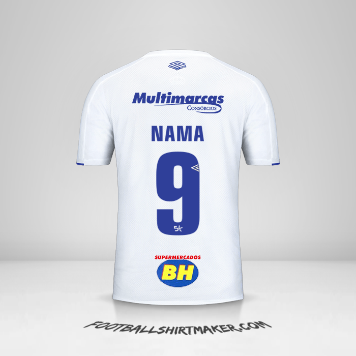 Jersey Cruzeiro 2019/20 Alternatif -  nama - 9