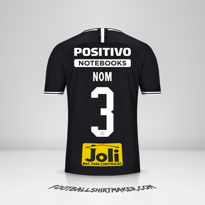 Maillot Corinthians 2019/20 Extérieur -  nom - 3