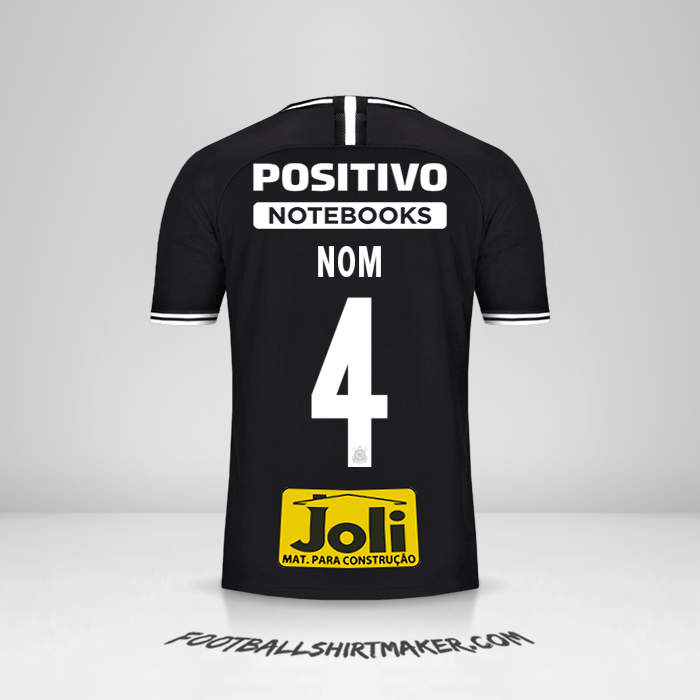 Maillot Corinthians 2019/20 Extérieur -  nom - 4