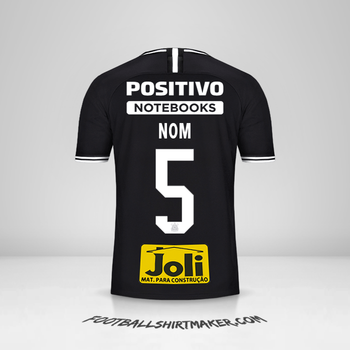 Maillot Corinthians 2019/20 Extérieur -  nom - 5