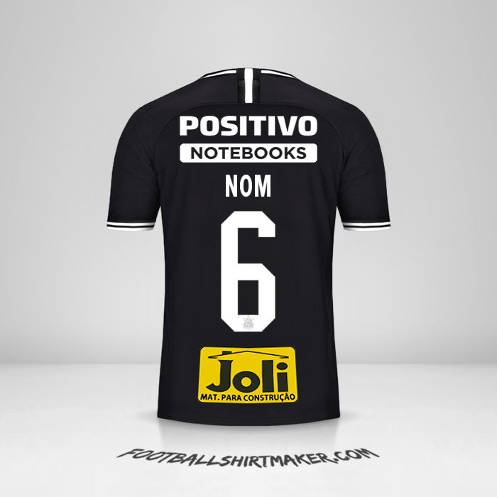 Maillot Corinthians 2019/20 Extérieur -  nom - 6