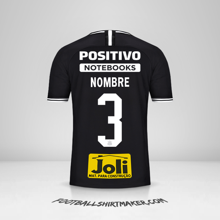 Jersey Corinthians 2019/20 Visita -  nombre - 3