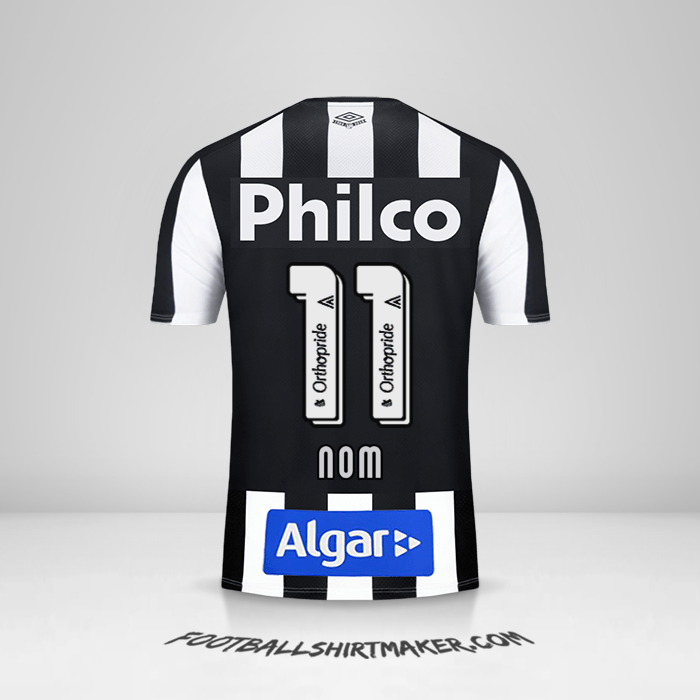 Maillot Santos FC 2019 Extérieur -  nom - 11