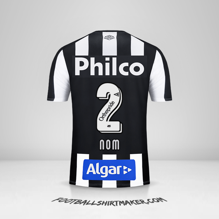 Maillot Santos FC 2019 Extérieur -  nom - 2