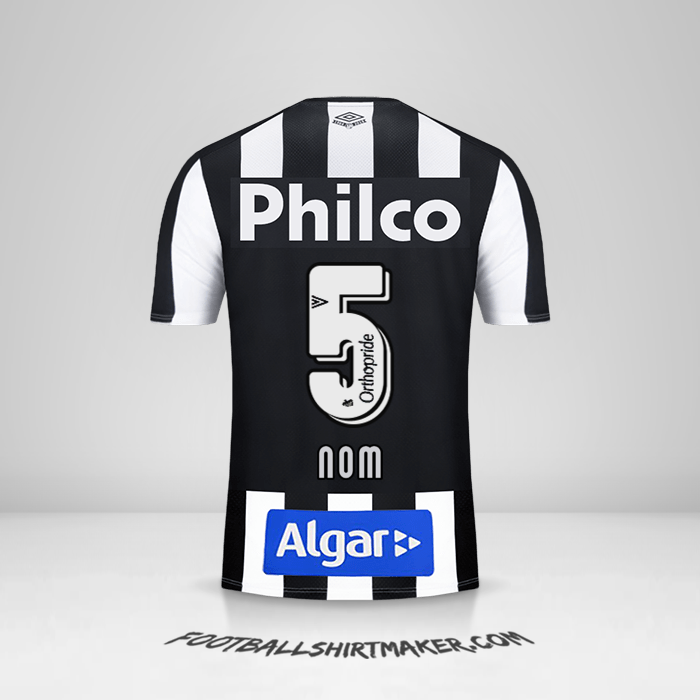Maillot Santos FC 2019 Extérieur -  nom - 5