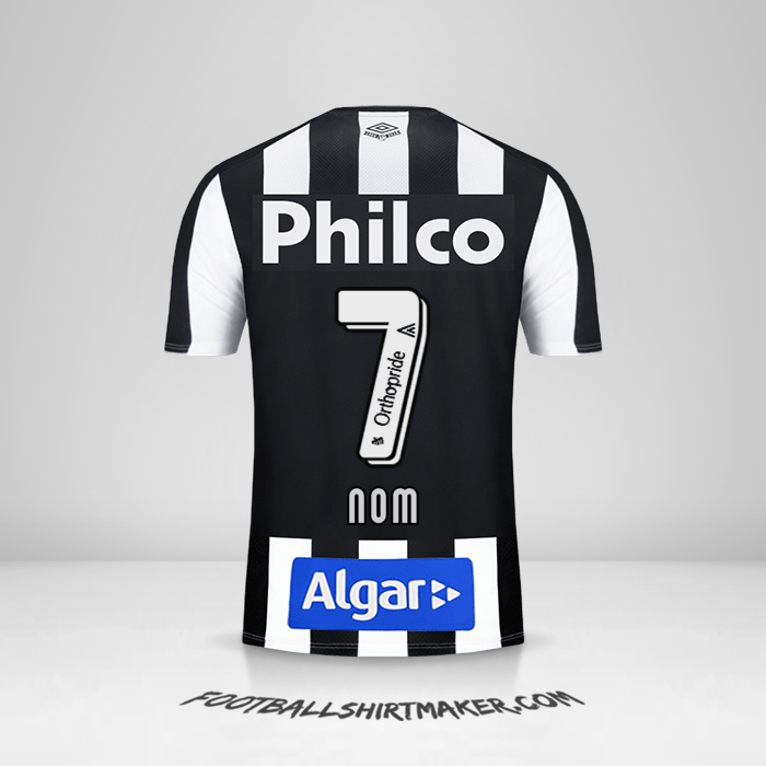 Maillot Santos FC 2019 Extérieur -  nom - 7