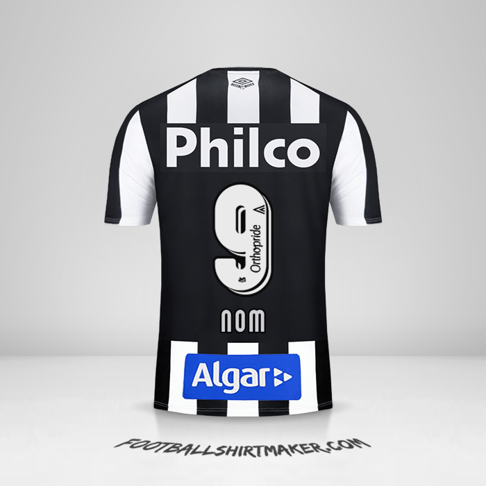 Maillot Santos FC 2019 Extérieur -  nom - 9